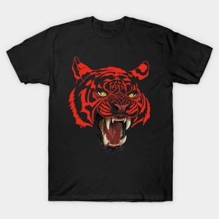 Red exotic tiger T-Shirt